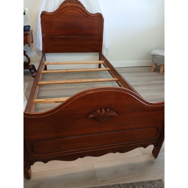 1950s Collectors Cherry Twin Bed - Davis Cabnet Co For Sale - Image 5 of 12
