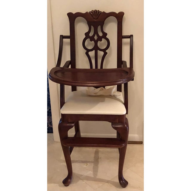 Young Hinkle Mahogany Child’s High Chair Chairish