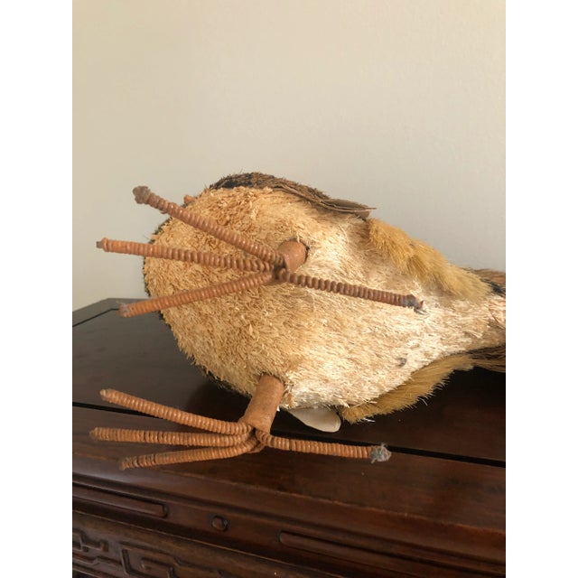 Textile Vintage Straw Chicken Figurine For Sale - Image 7 of 8