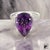 Natural Amethyst Diamond Ring 6.5 14k White Gold 7.67 TCW Certified For Sale - Image 10 of 15