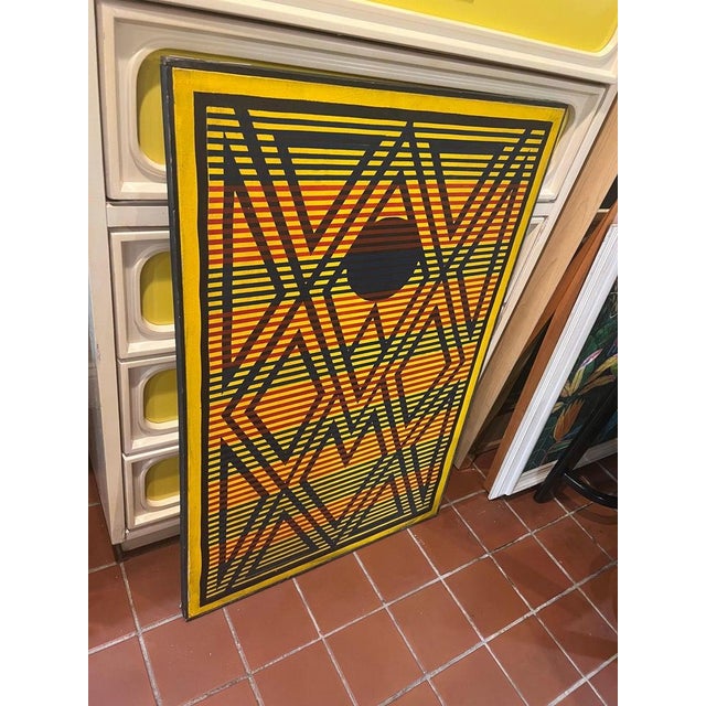 Post Modern Abstract Geometric Painting in the Style of Keith Haring For Sale - Image 11 of 18