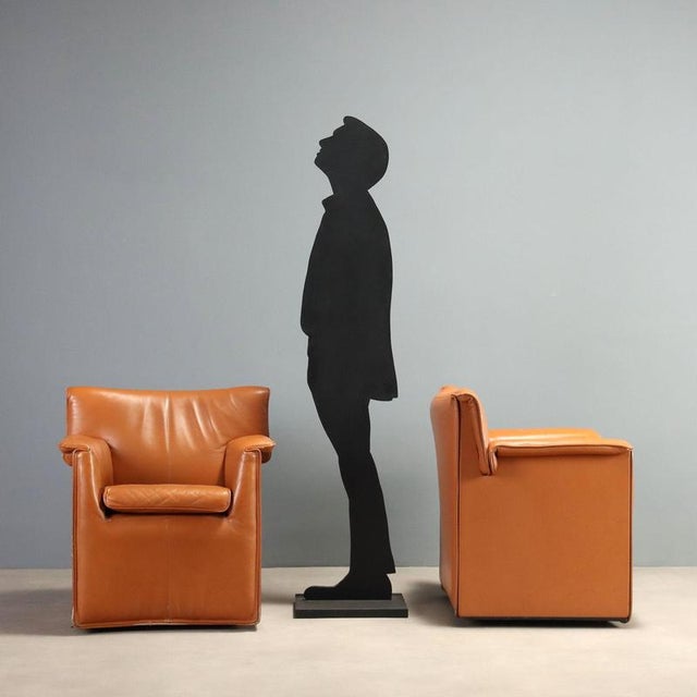 Laurianetta Lounge Chairs attributed to Afra and Tobia Scarpa for B&B Italia, Set of 4 For Sale - Image 3 of 13