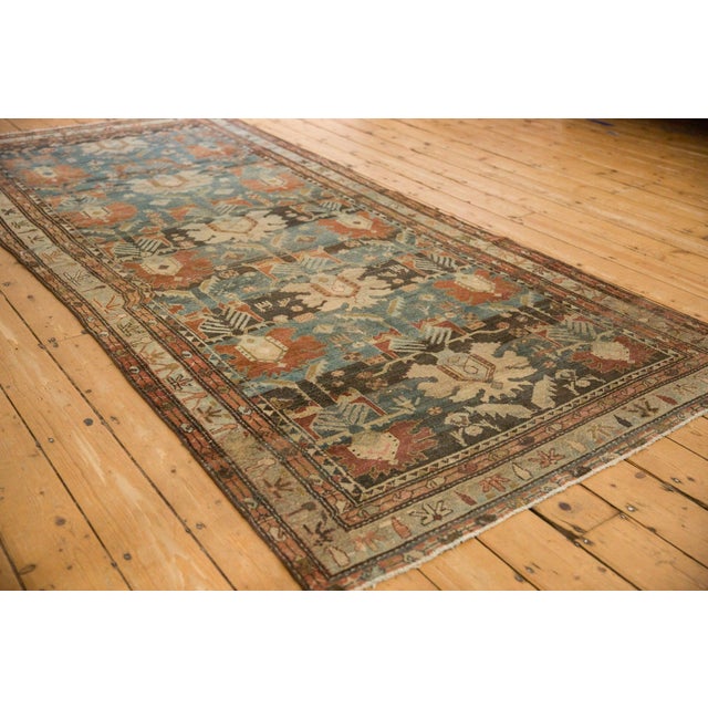 1920s Antique Persian Mehreban Palmette Wool Rug Runner For Sale - Image 15 of 16