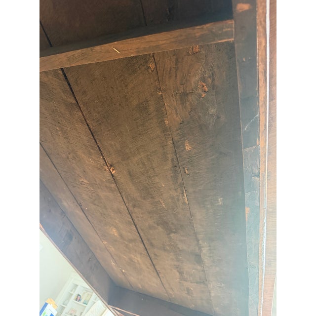 19th Century American Primitive Farmhouse Harvest Dining Table For Sale In Baltimore - Image 6 of 12
