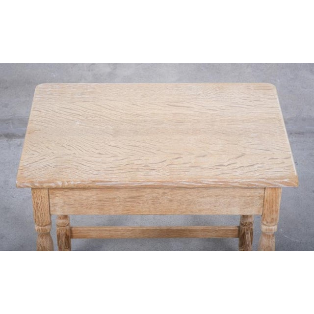 Oak Side Table by Henning Kjærnulf, Denmark, 1960s For Sale - Image 6 of 9