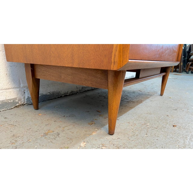 Kent Coffey "Eloquence" Mid-Century Modern Walnut Highboy Dresser For Sale - Image 13 of 15