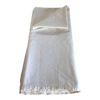 1930s Vintage Italian Linen Tablecloth For Sale