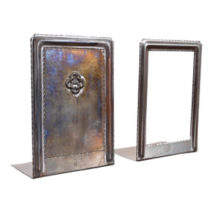 Roycroft Arts & Crafts Hammered Copper Bookends, Circa 1920s