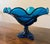 Viking Art Glass Bluenique Epic Three Footed Compote For Sale - Image 11 of 12