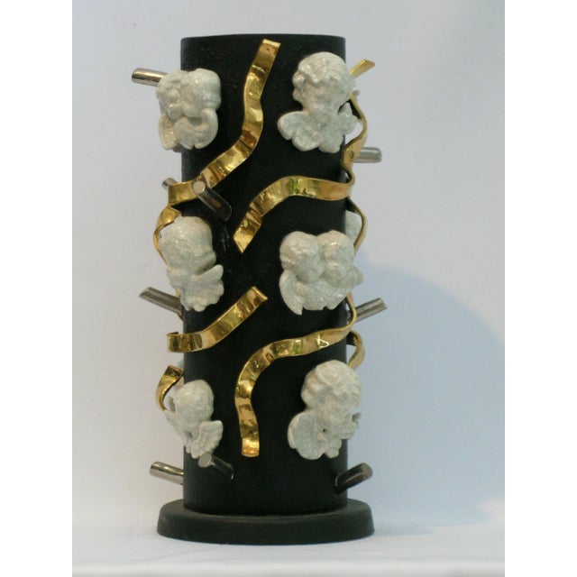 1990s Contemporary Ceramic Vase For Sale - Image 10 of 10