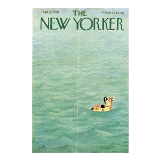 1959 Vintage New Yorker Cover, September 5 (Charles Martin), Original New Yorker Magazine Cover, Vacation, Seashore For Sale