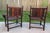 Vintage ~ Mortise Tenon Arts & Crafts Style ~ Exotic Wood Arm Chair Pair ~ Ziricote Macassar ~ Mid Century Rosewood For Sale - Image 11 of 15