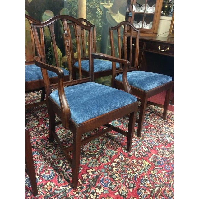 Hepplewhite Antique Potthast Dining Chairs, Set of Six For Sale - Image 3 of 13