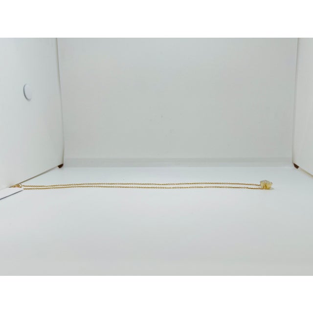 5 Carat Marquise Diamond East West Bezel Necklace in 18k Yellow Gold For Sale In Los Angeles - Image 6 of 7