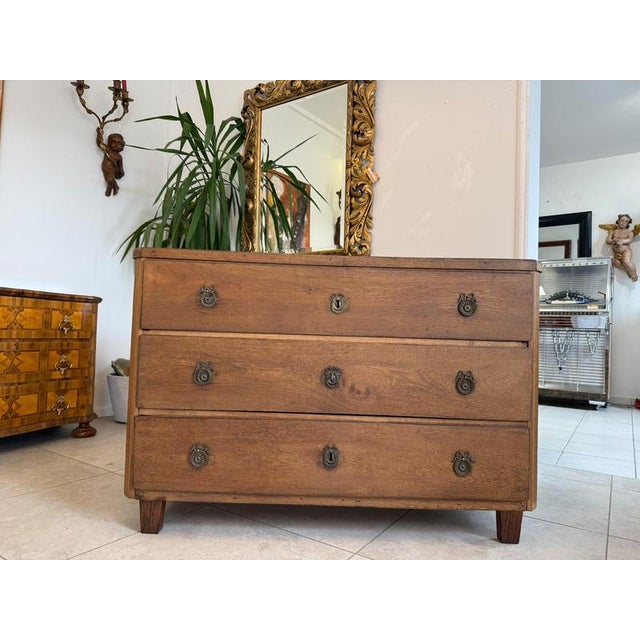 Baroque Biedermeier Chest of Drawers in Pine For Sale - Image 3 of 14