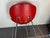 Red Lounge Chair in Vinyl, 1980 For Sale - Image 4 of 9