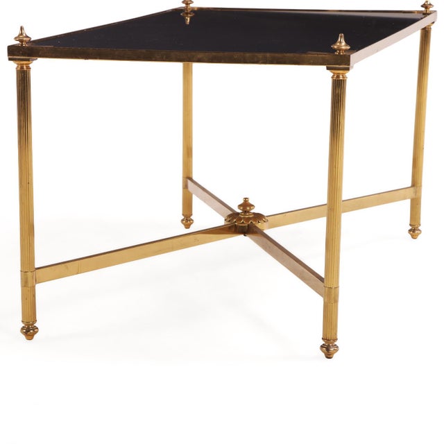 A French Brass & Glass Coffee Table, in the Manner of Maison Jansen, C. 1950. For Sale In Philadelphia - Image 6 of 7