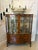 Brown Antique Edwardian Burr Walnut Display Cabinet, 1900 For Sale - Image 8 of 15