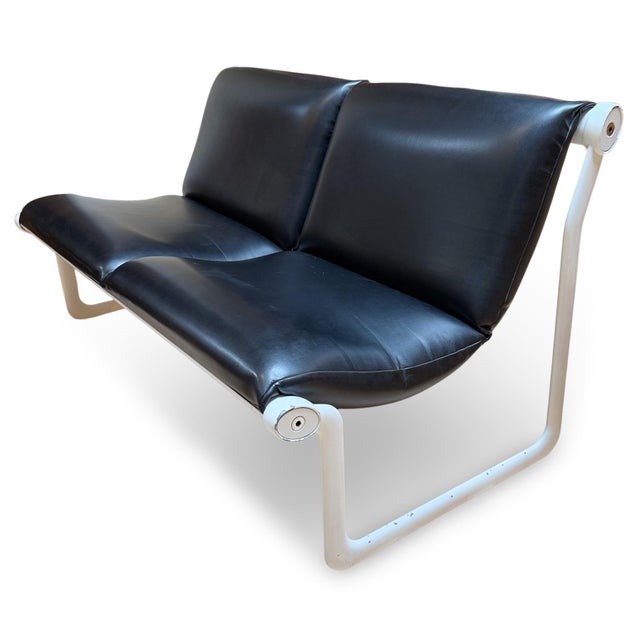 Modern 1970s Sling Settee by Bruce Hannah and Andrew Morrison for Knoll For Sale - Image 3 of 14