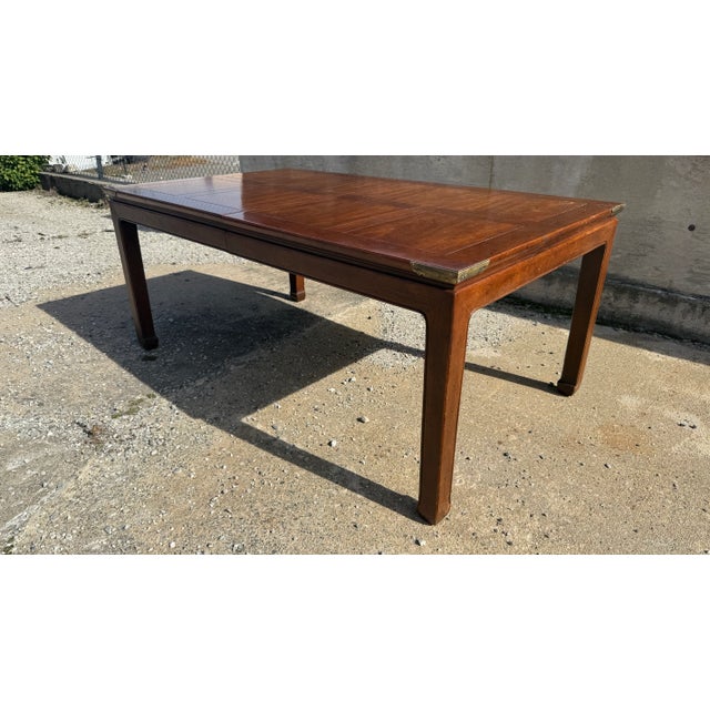 1980s Henredon Ming Style Dining Table With Two Leaves, 1980s For Sale - Image 5 of 14