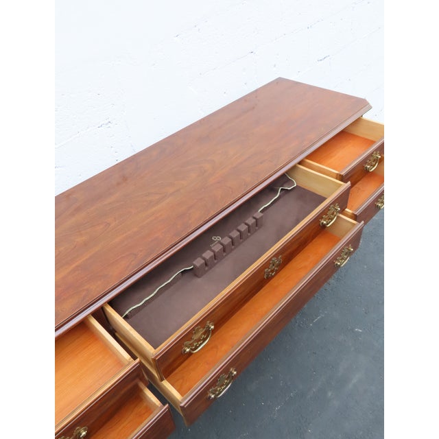 Late 20th Century Drexel Long Narrow Library Console Entry Table 6394 For Sale - Image 5 of 17