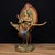 This vintage devotional sculpture is crafted from gilt bronze or copper and depicts the Mahamayuri (Peacock King) riding a...