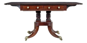 Early Victorian Mahogany Sofa Table, 1840s