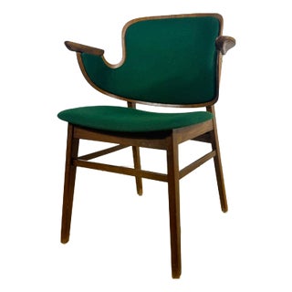 Mid-Century Danish Chair with Kvadrat Fabric by Hans Olsen for Krauses Møbelfabrik For Sale