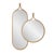 Brown Ulah Round Mirror For Sale - Image 8 of 11