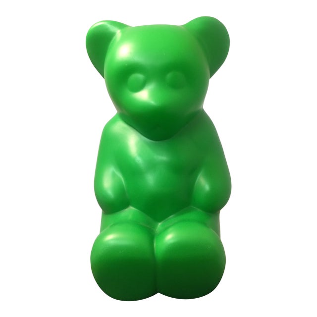 1990s Original Lumibear / Lumibär Indoor Lamp in Green by Elmar Flötotto For Sale