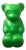 1990s Original Lumibear / Lumibär Indoor Lamp in Green by Elmar Flötotto For Sale