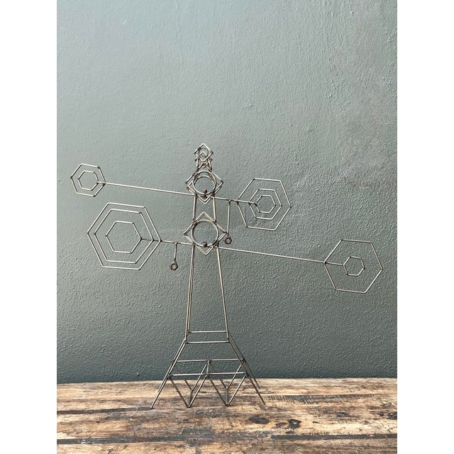 Vintage Abstract Geometric Kinetic Sculpture For Sale - Image 10 of 12