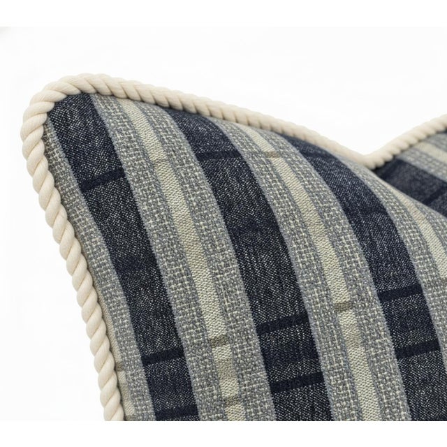 Kenneth Ludwig Chicago Roper Midnight 24x24 Pillow For Sale - Image 4 of 9