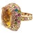 Bochic "Capri" Vintage Multi Sapphire & Citrine Ring Set 18K Gold & Silver For Sale - Image 15 of 18