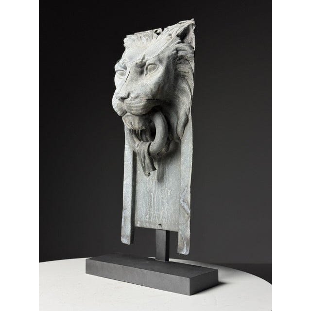 Lion's Head Fragment, 1900s, Zinc For Sale - Image 9 of 18