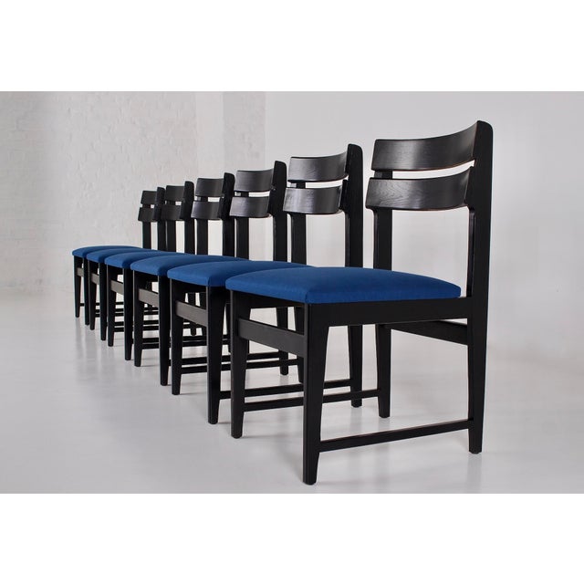 1970s Brutalist Black Chairs, 1970s, Set of 6 For Sale - Image 5 of 12