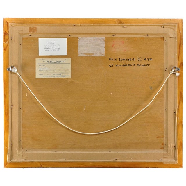 Ken Symonds, The Harbour, St Michaels Mount, Cornwall, 1982, Oil Painting, Framed For Sale - Image 4 of 18