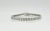 White Diamond Princess Cut Diamond Tennis Bracelet in 14k White Gold For Sale - Image 4 of 8