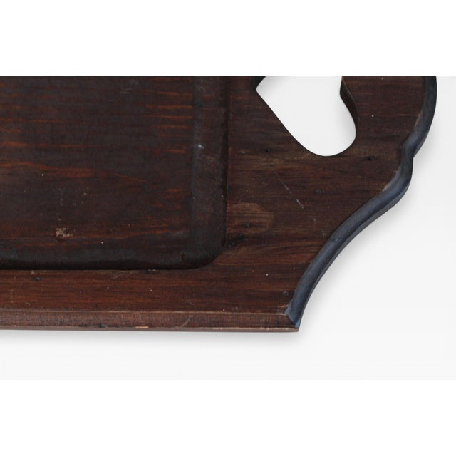 Pfaltzgraff Village Wood Tray With Heart Cutout Handles For Sale - Image 14 of 15