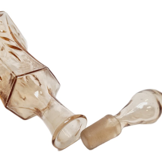 1930s Art Deco Carafe from Bolesław Morawski Glassworks, Poland, 1930s For Sale - Image 5 of 9