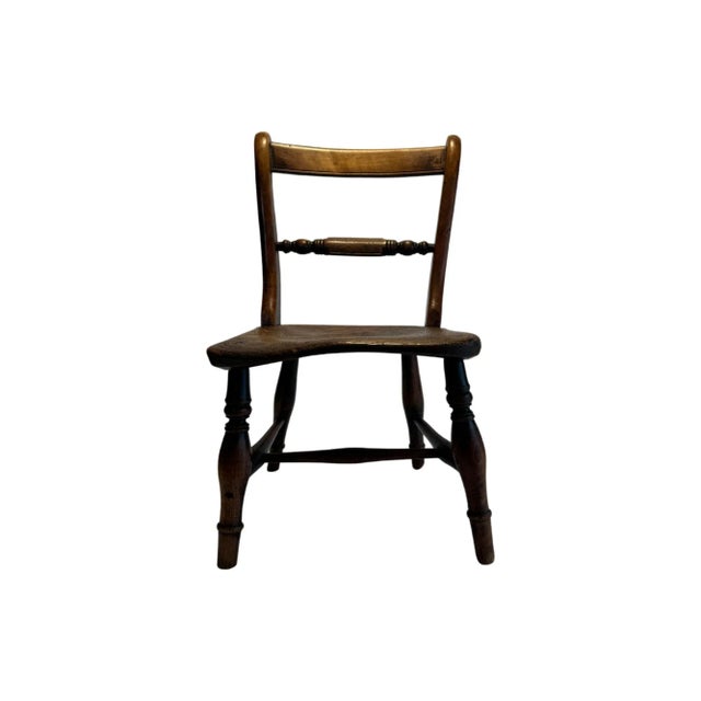 Adorable 19th Century French child's chair. This petite French chair epitomizes rustic charm and the elegance of French...
