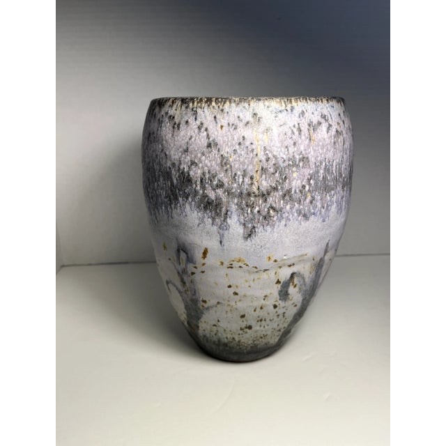 Ceramic 2012 Dimitri Shapovalov Lavc Signed Stoneware Art Studio Pottery Handmade Vase For Sale - Image 7 of 7