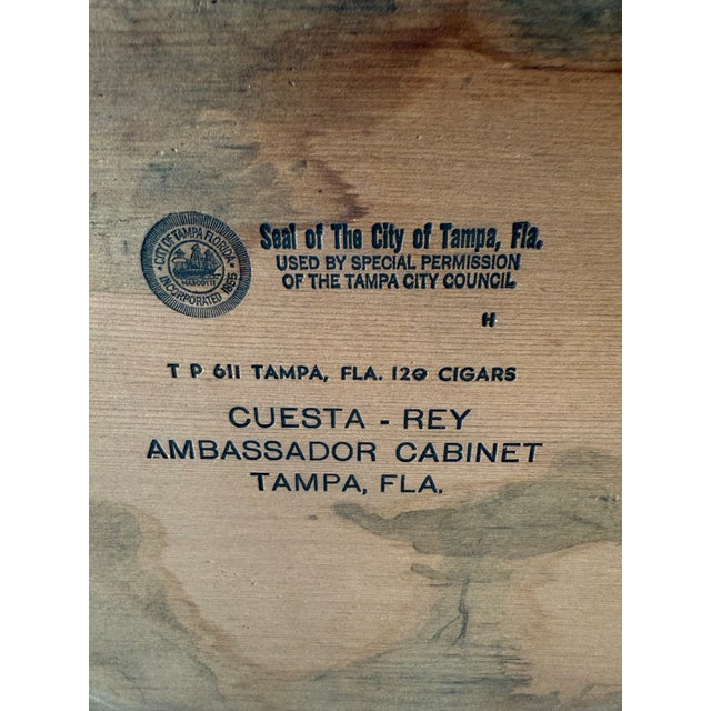 Vintage Cuesta-Rey Wooden Cigar Box For Sale - Image 11 of 12