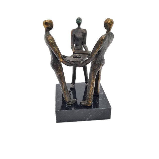 Vintage Dutch Bronze Sculpture, 2000 For Sale - Image 10 of 10