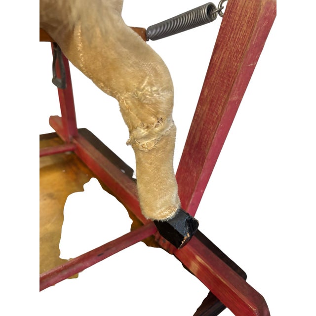 Antique Early 20th Century Spring Mounted Child's Rocking Horse, Circa 1920 For Sale - Image 11 of 12