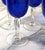 Cobalt Blue Crystal Wine Glasses -With Twisted Stem - Set of 5 For Sale - Image 11 of 11