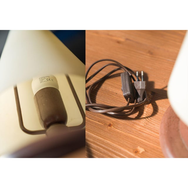 Vintage Brass and Glass Table Lamp, 1970s For Sale - Image 3 of 7