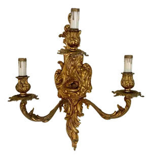 Mid 20th Century French Gilt Wall Sconce