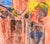Abstracted Figurative and Stone in Acrylic on Textured Paper Abstracted cityscape by California-based artist Ricardo de...