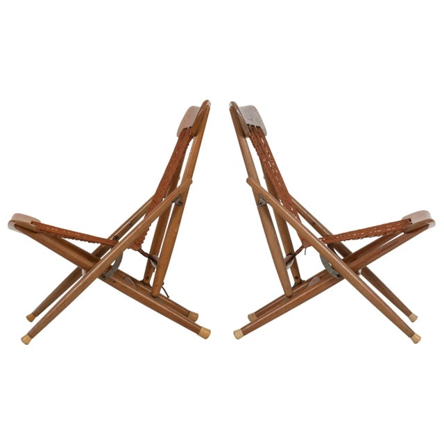 Maruni Mokko of Japan Folding Sling Chairs - A Pair For Sale - Image 13 of 13
